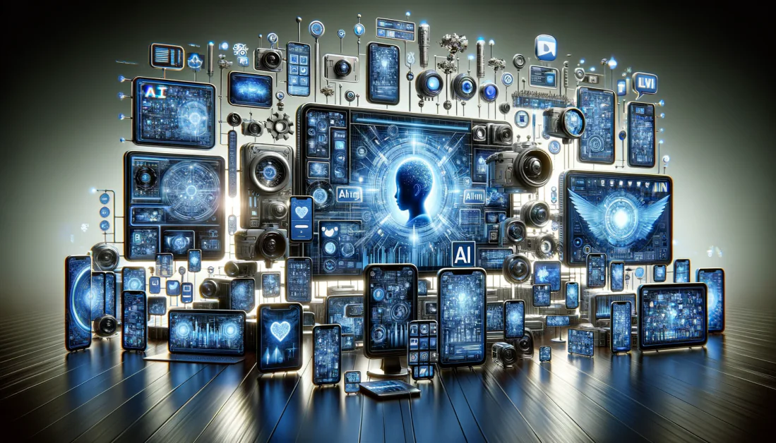 AI-Technologie-Collage